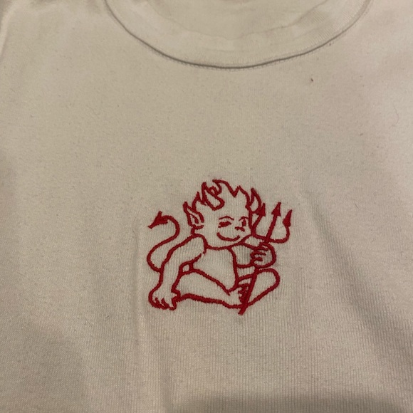 White Brandy Melville devil shirt - Picture 3 of 3
